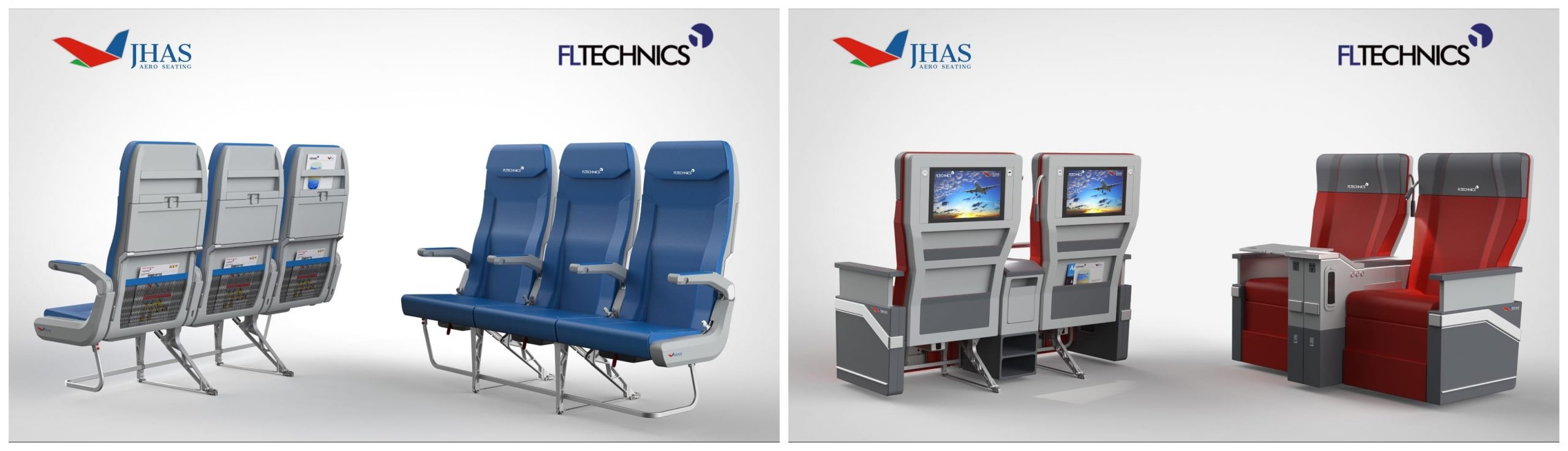 The breakthrough out of standardized economy, business and first class seating environment: exclusive rights for 3 continents